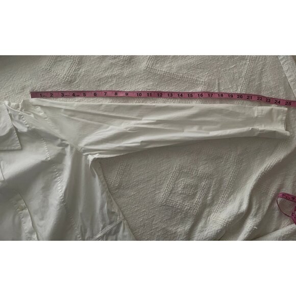 💜 Bundle Sale 3/$10 Michael Kors White Button down shirt, Size 8 - Picture 9 of 9